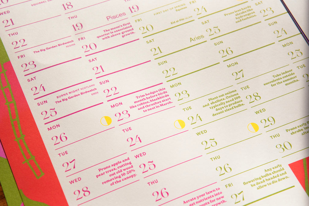 2026 Gardener's Wall Planner