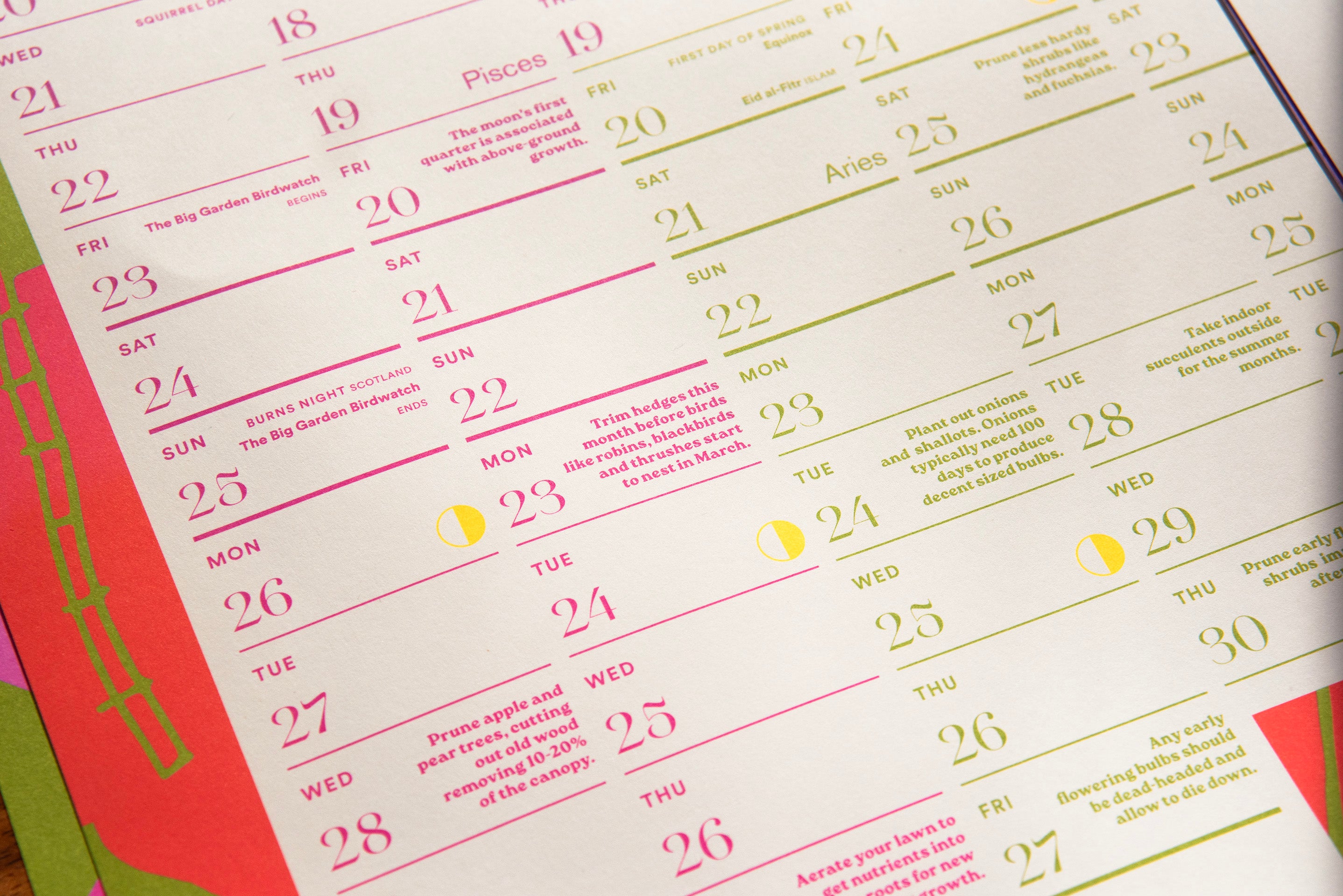 2026 Gardener's Wall Planner