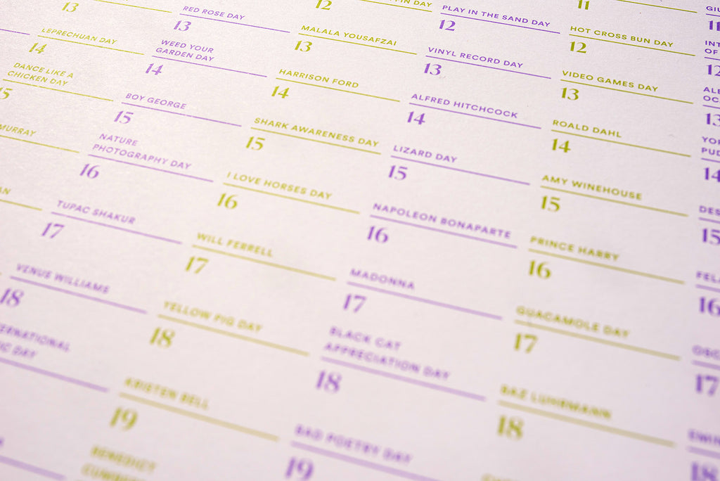 The Great Big Birthday Chart