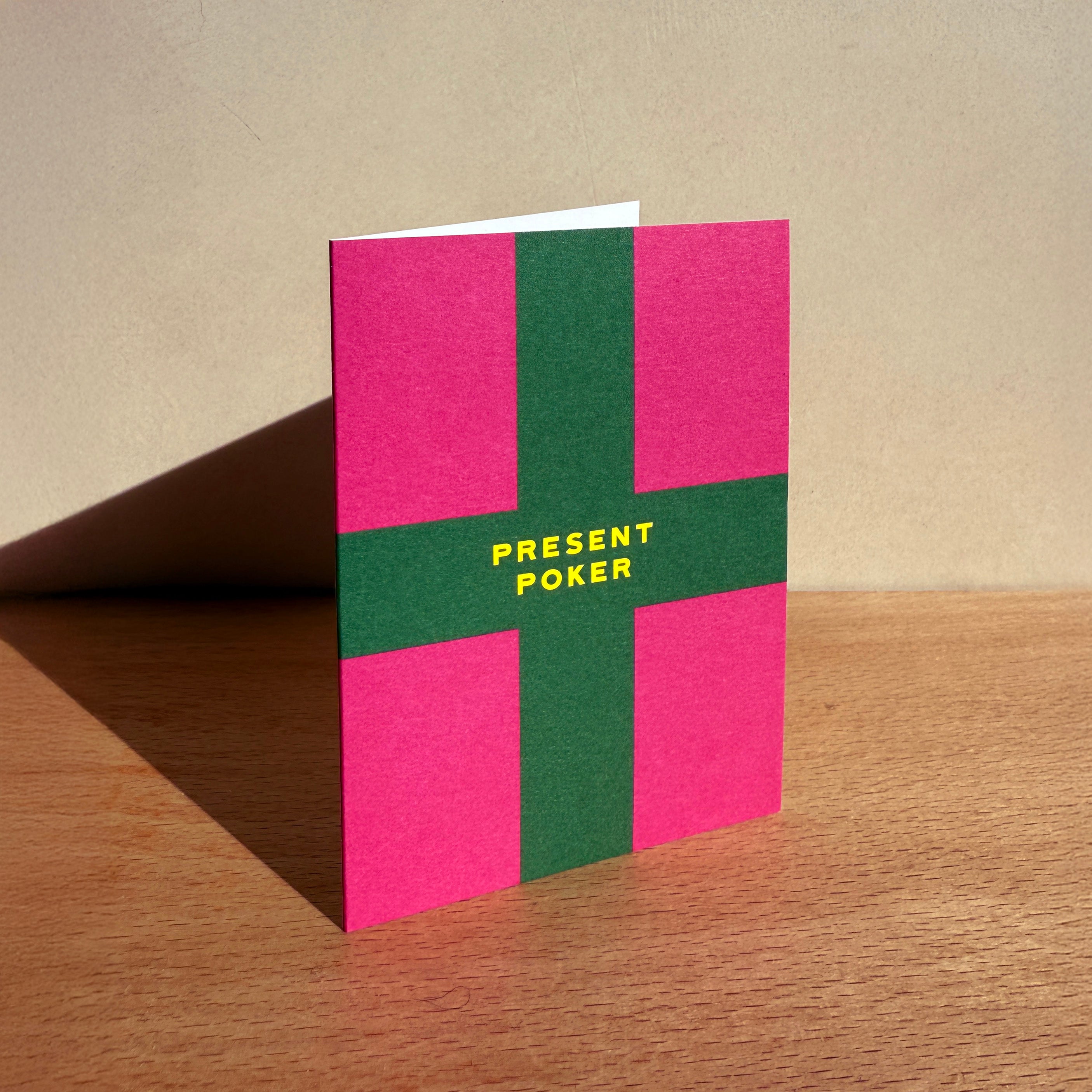 Christmas Card Present Poker